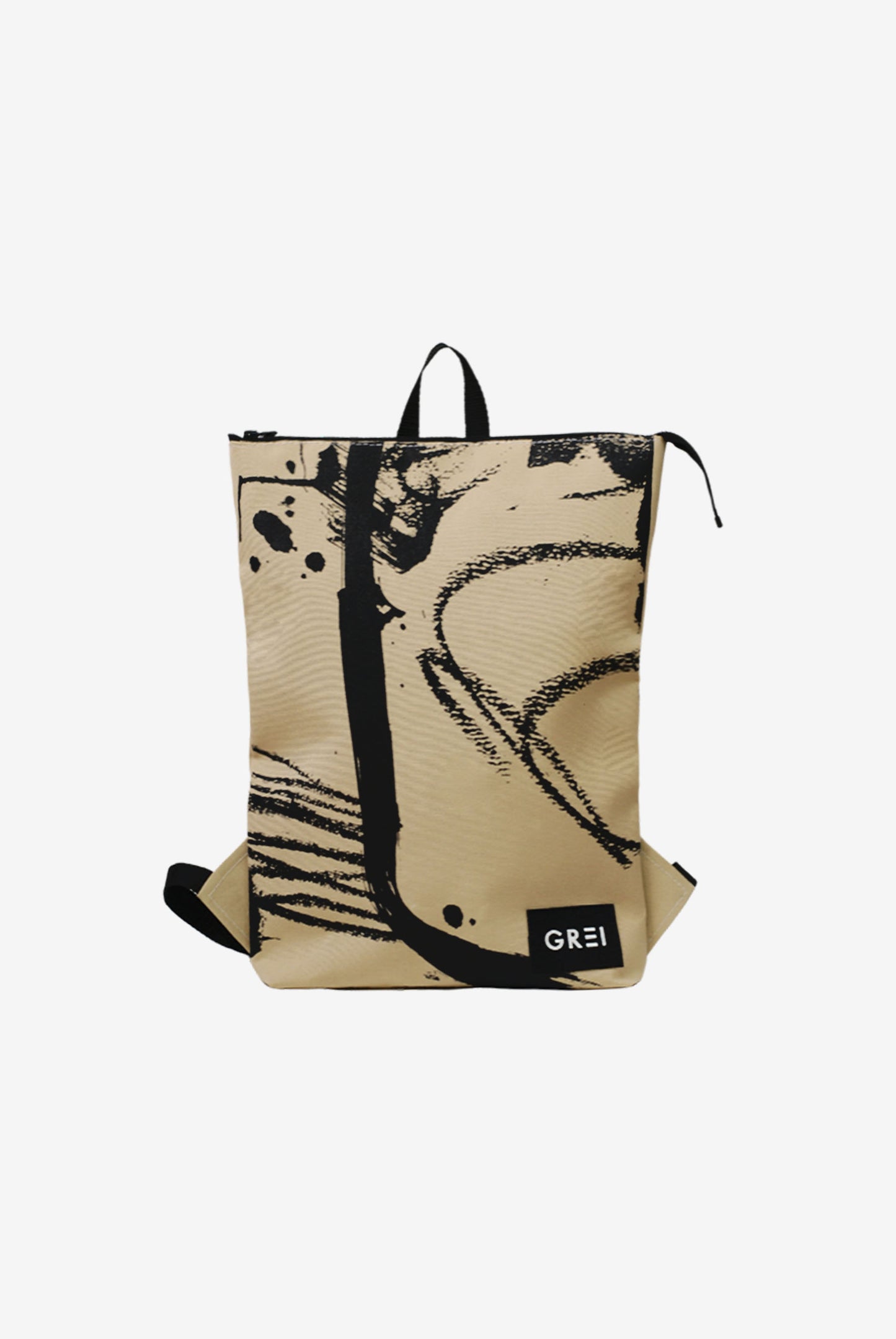 GREI Backpack Brush Beige - Black