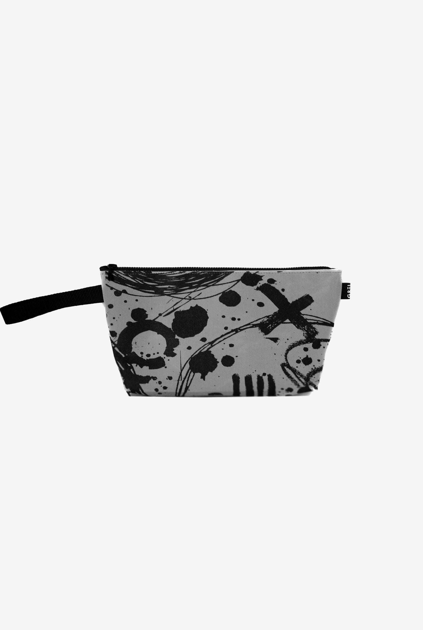 GREI Zipper Torba Crush Sivo-crna