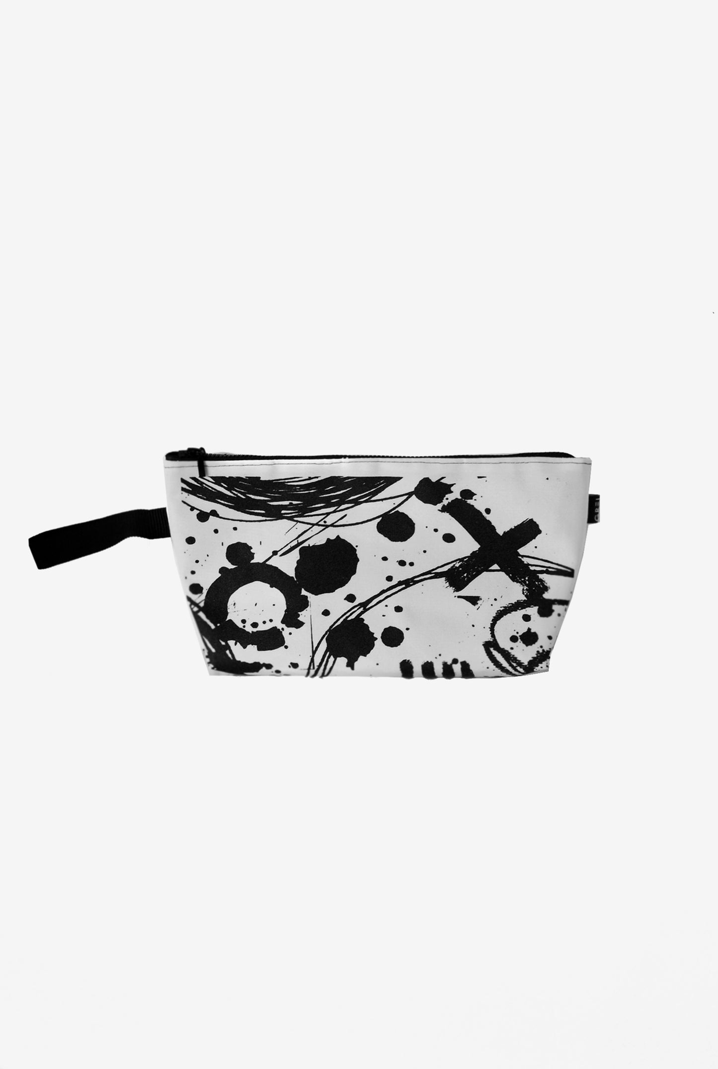 GREI Zipper Torba Crush Bijelo-crna