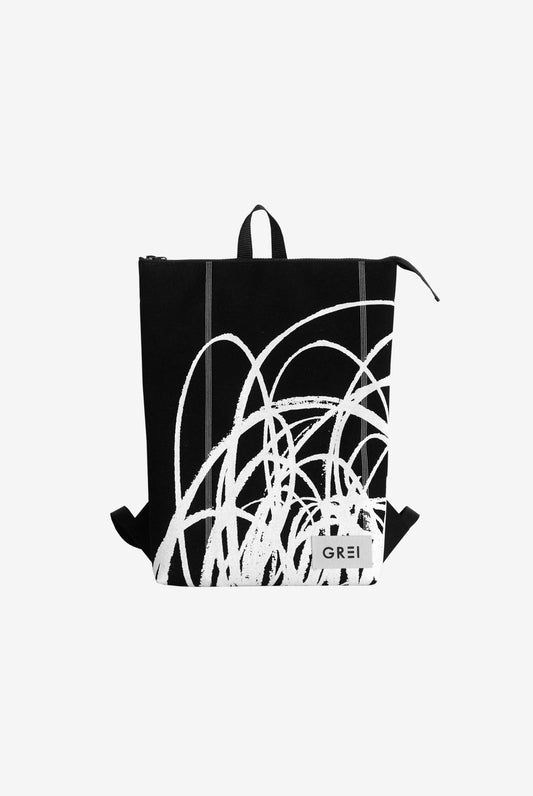 GREI Backpack Line Black - White