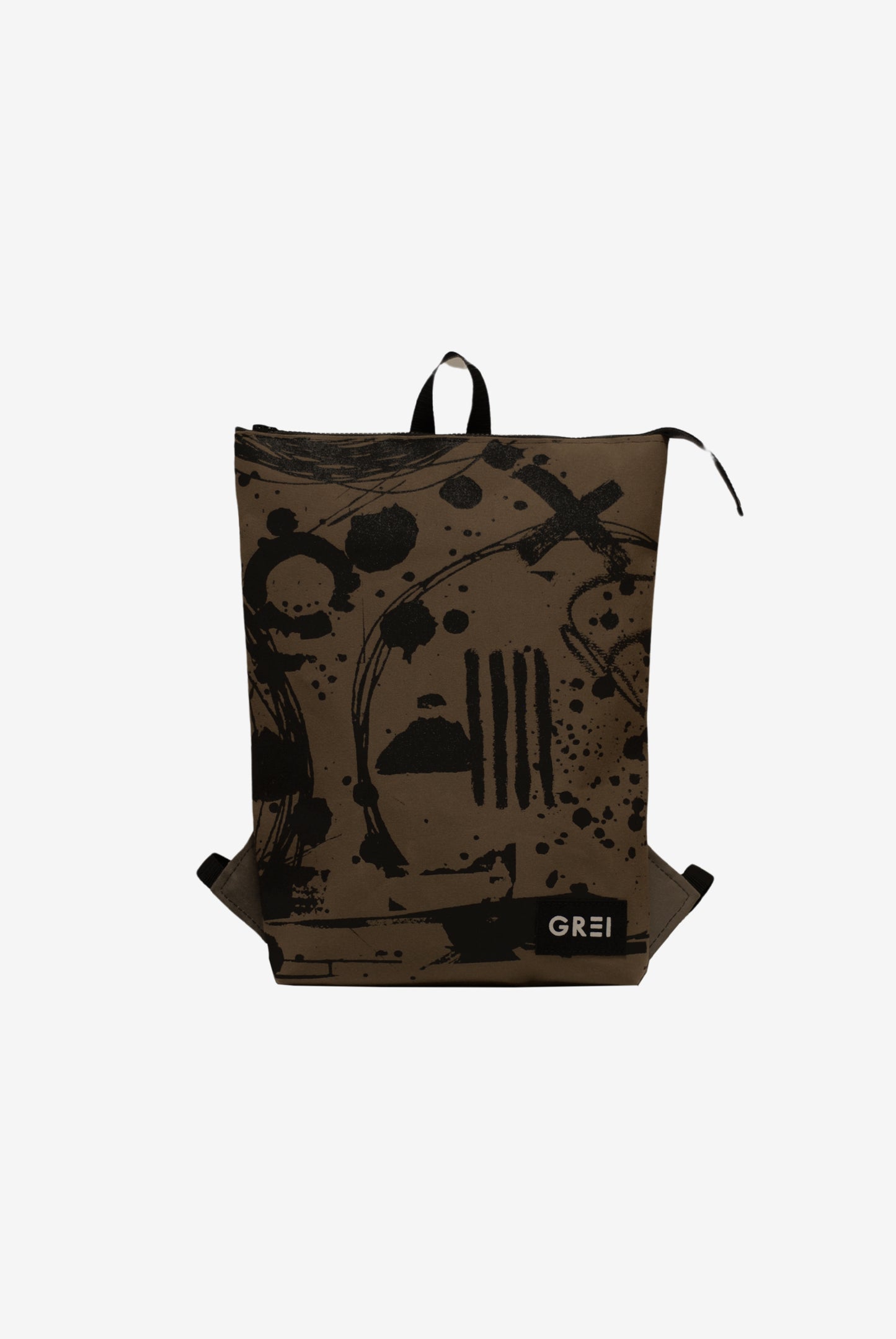 GREI Backpack Crush Brown - Black