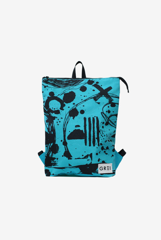 GREI Backpack Crush Turquoise - Black