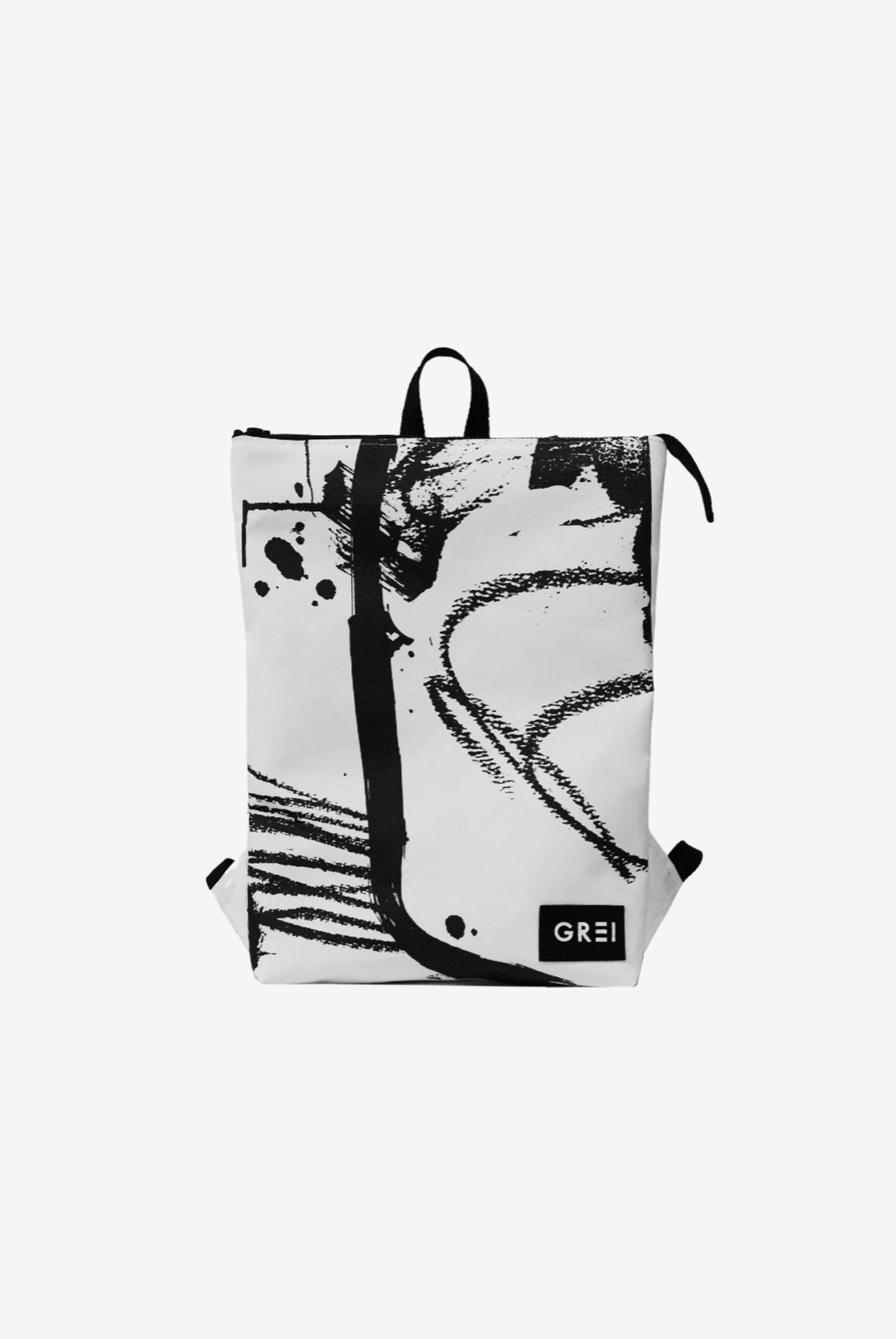 GREI Backpack Brush White - Black