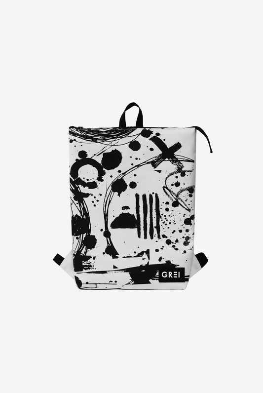 GREI Backpack Crush White - Black