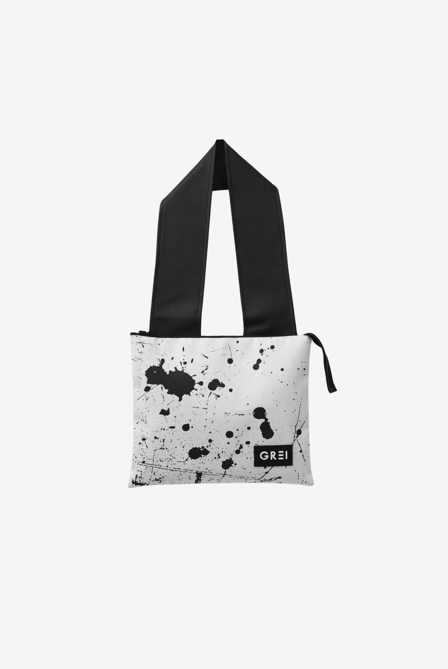 GREI Mini Bag Splash Light Grey - Black