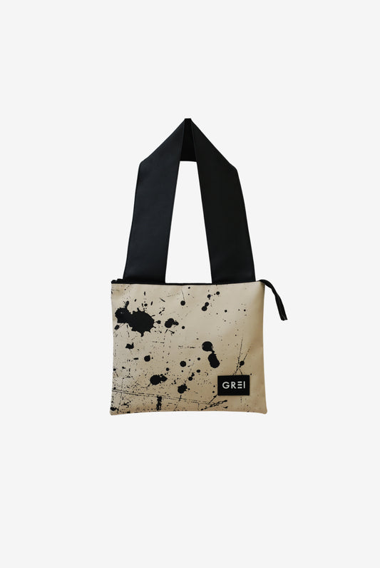 GREI Mini Bag Splash Beige - Black