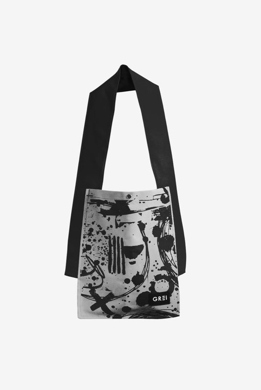 GREI Tote Bag Crush Grey - Black