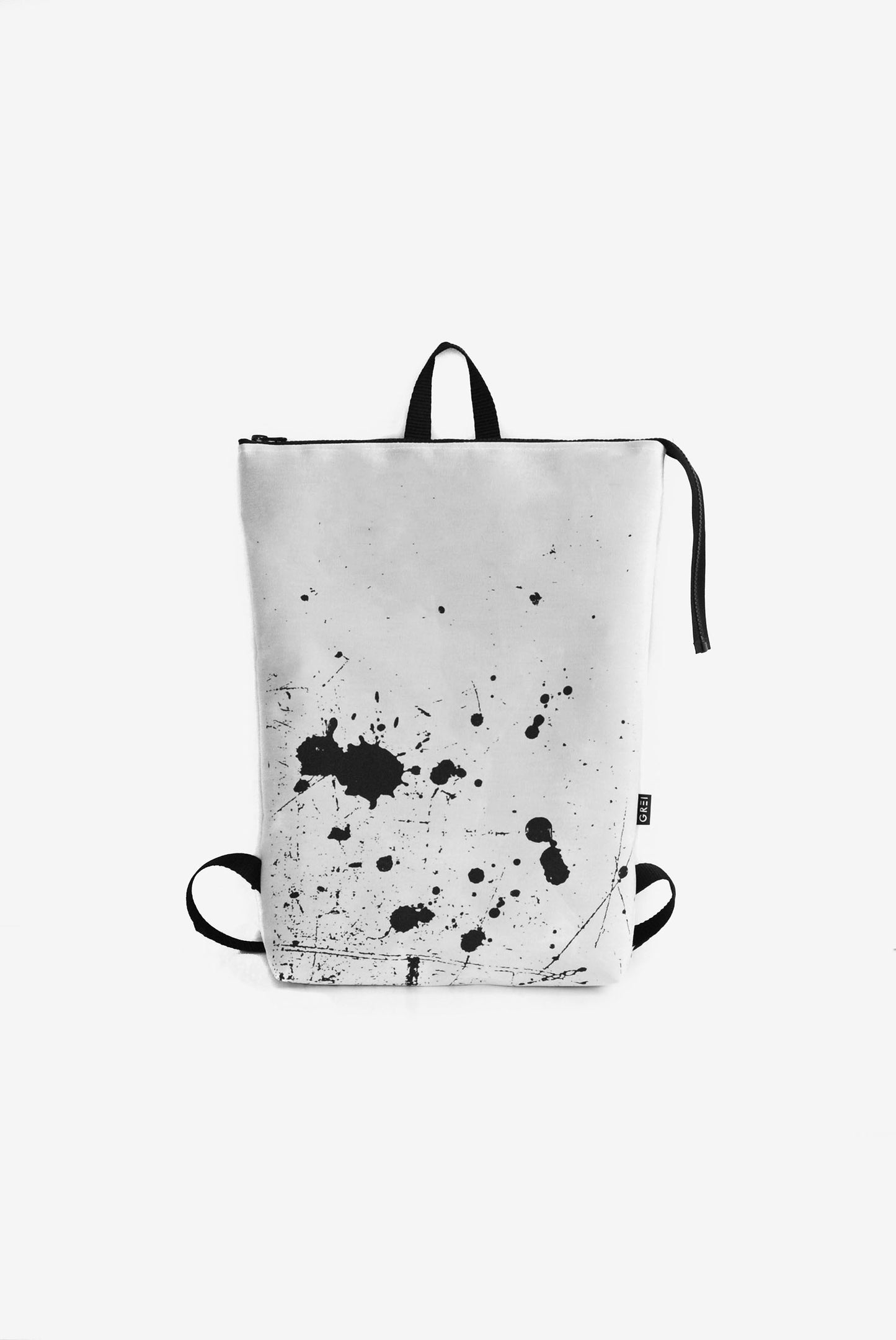 GREI Backpack splash White-black